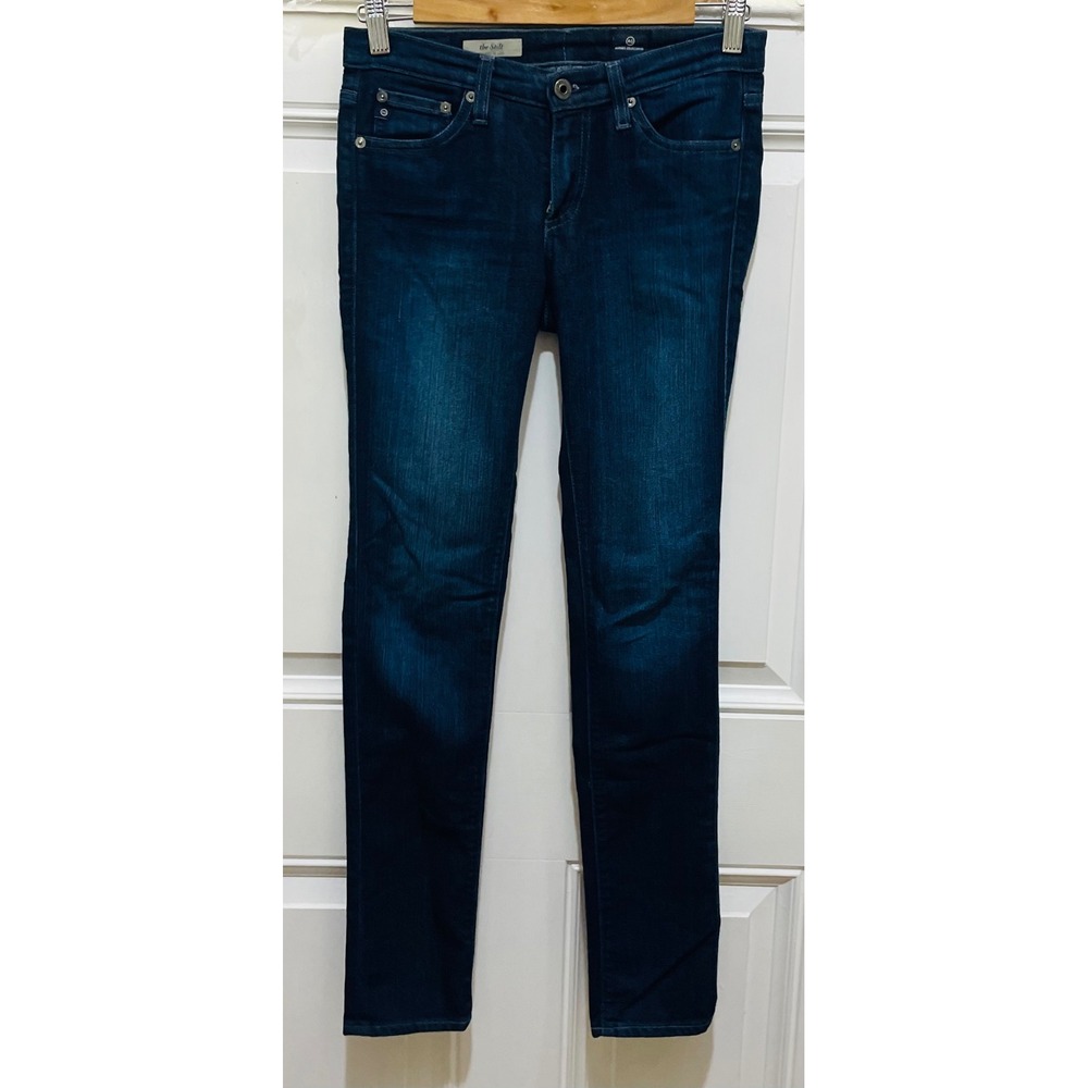 AG Adriano Goldschmied The Stilt Cigarette Leg‎ Dark Wash Women's Jeans